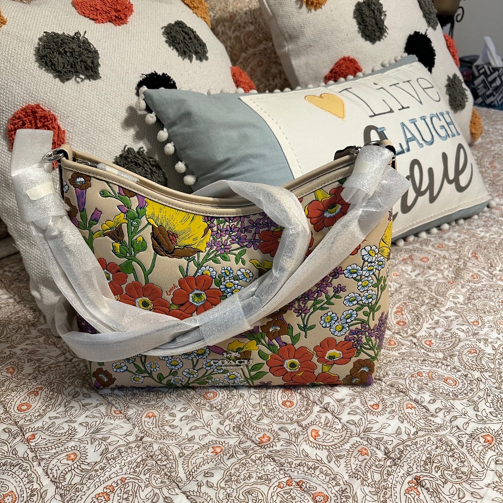 Coach | Laurel Shoulder Bag Limited Edition Floral Embossed